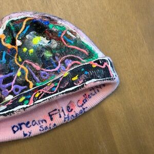 Weirdcore let it snow cozy beanie by Sara